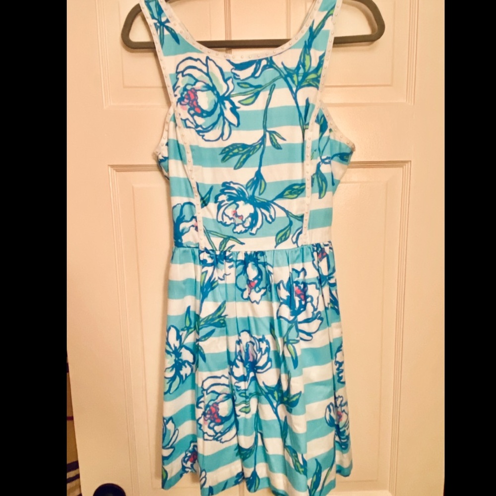 Lilly Pulitzer Shorely Blue Sandrine Dress size 6